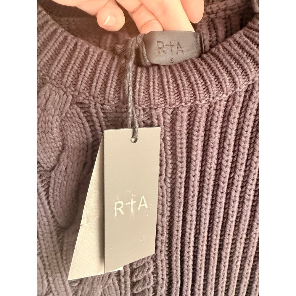 RtA Distressed Chunky Knit Sweater Relaxed Fit NWT - Picture 9 of 10